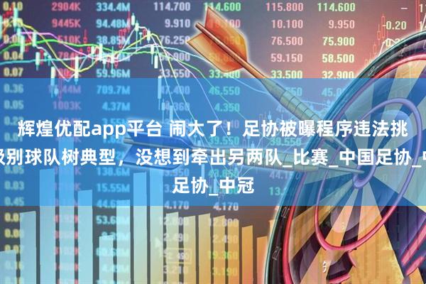 辉煌优配app平台 闹大了！足协被曝程序违法挑低级别球队树典型，没想到牵出另两队_比赛_中国足协_中冠