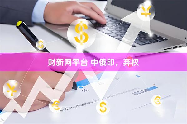 财新网平台 中俄印，弃权
