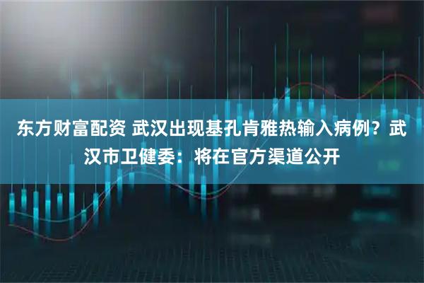 东方财富配资 武汉出现基孔肯雅热输入病例？武汉市卫健委：将在官方渠道公开